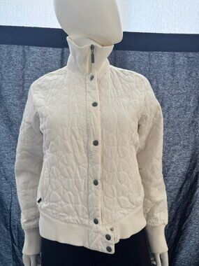 Puma x Ferrari Jacket Coat Women's  White Full Zip Activewear Size M